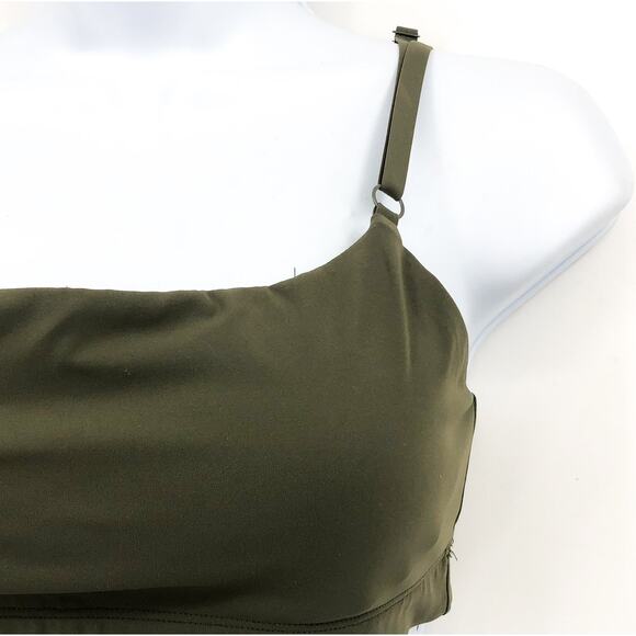 OUTDOOR VOICES SuperForm Zoom Sports Bra XS Green Tea Tree Double Strap NWT - Picture 4 of 11